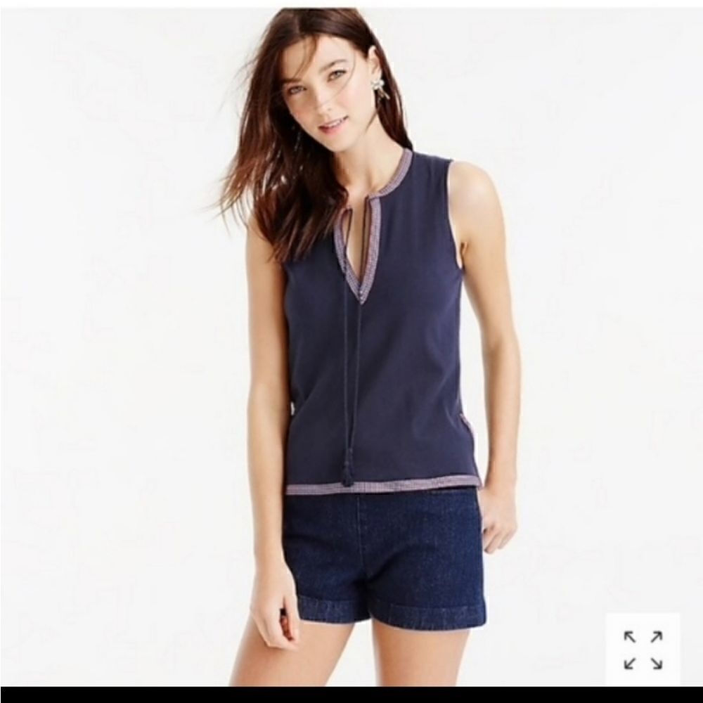 J CREW  Tie Neck Tank Top - Picture 8 of 8